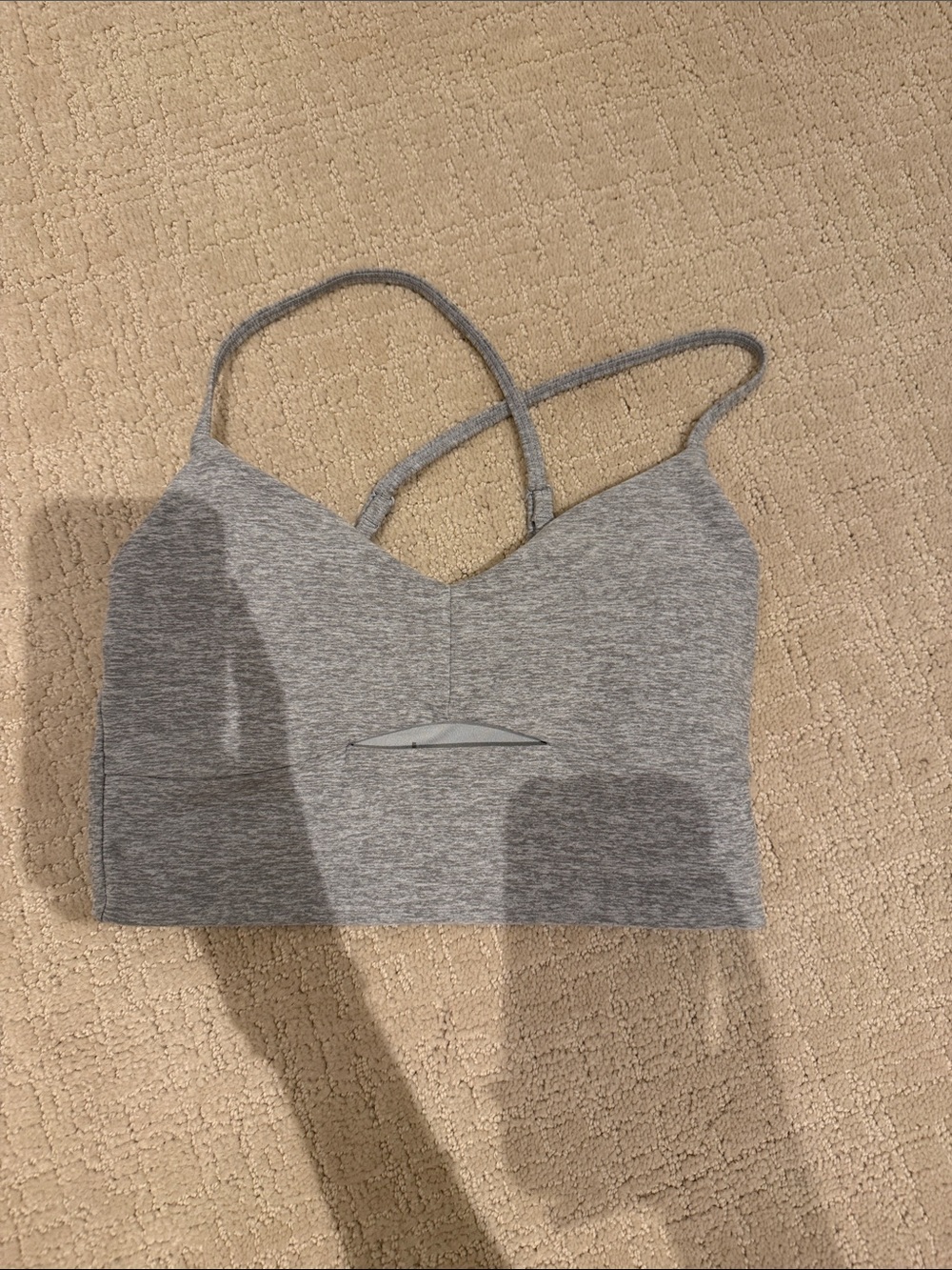 ALO Yoga Heather Gray tank